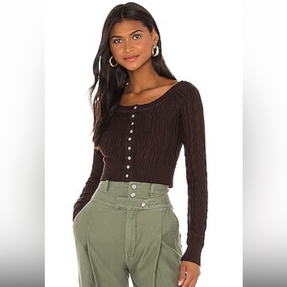 Free people NWT cropped mimi cardigan
